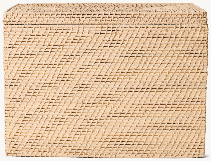 WOVEN RATTAN STORAGE CHEST