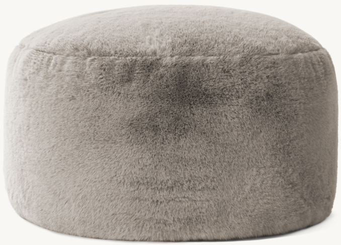 Lapin Ultra-Fine Faux Fur Pouf