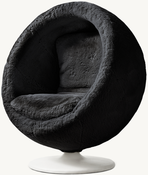 Shown in Black Lapin Faux Fur.