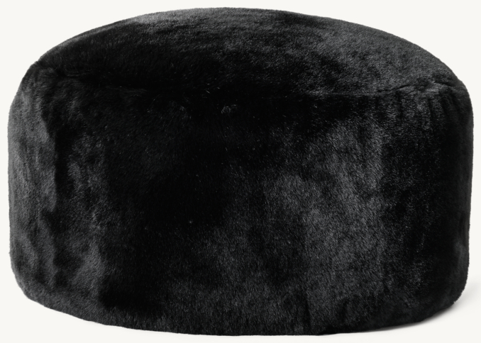Lapin Ultra-Fine Faux Fur Pouf