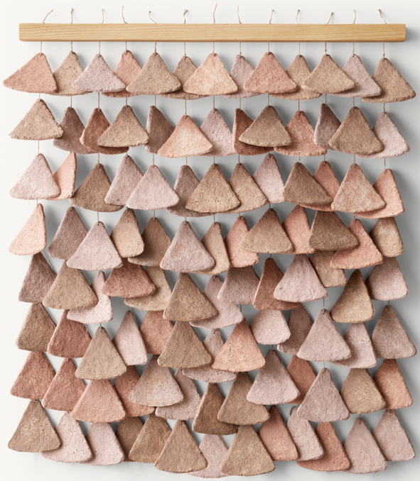Tonal Papier-Mâché Wall Hanging