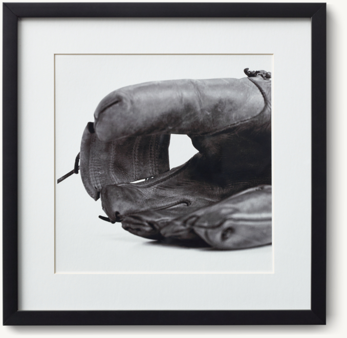 Front view of Vintage Sports Gear Photography - Baseball Glove 