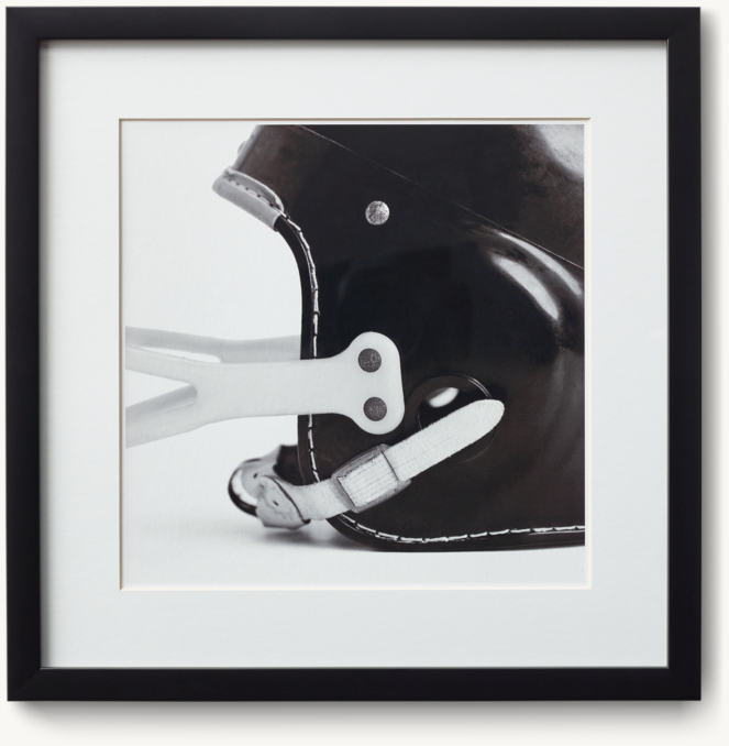 Front view of Vintage Sports Gear Photography - Football Helmet 