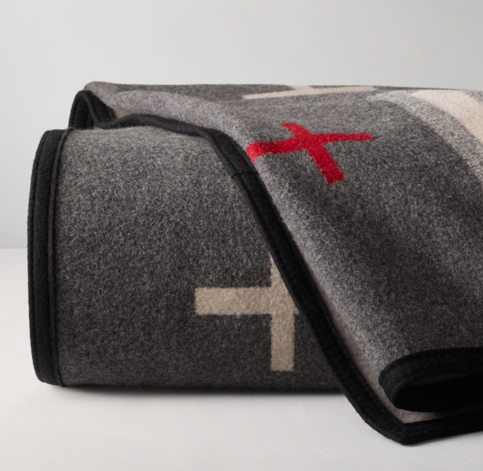 Front Stacked view of Pendleton San Miguel Blanket shown in All Colors