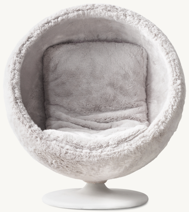 Orbit Luxe Faux Fur Chair RH TEEN