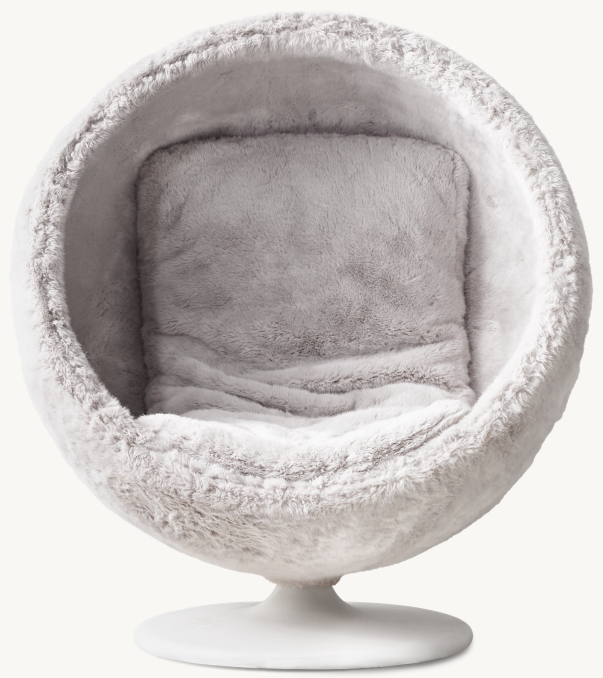 Orbit Luxe Faux Fur Chair | RH TEEN