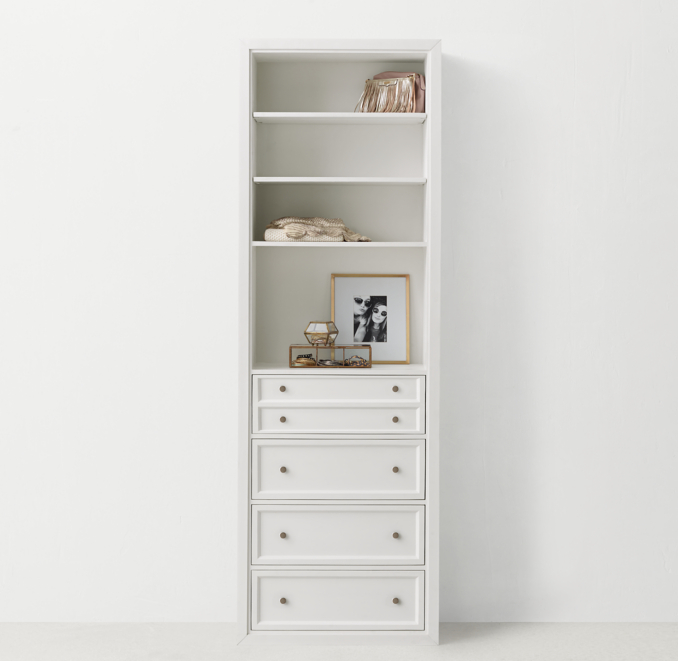 Classic Modular Closet System 4-Drawer Storage | RH