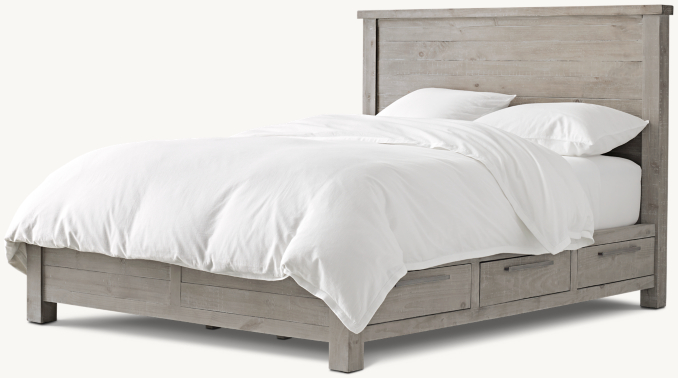 Three Quarter view of Vaughn Storage Bed 