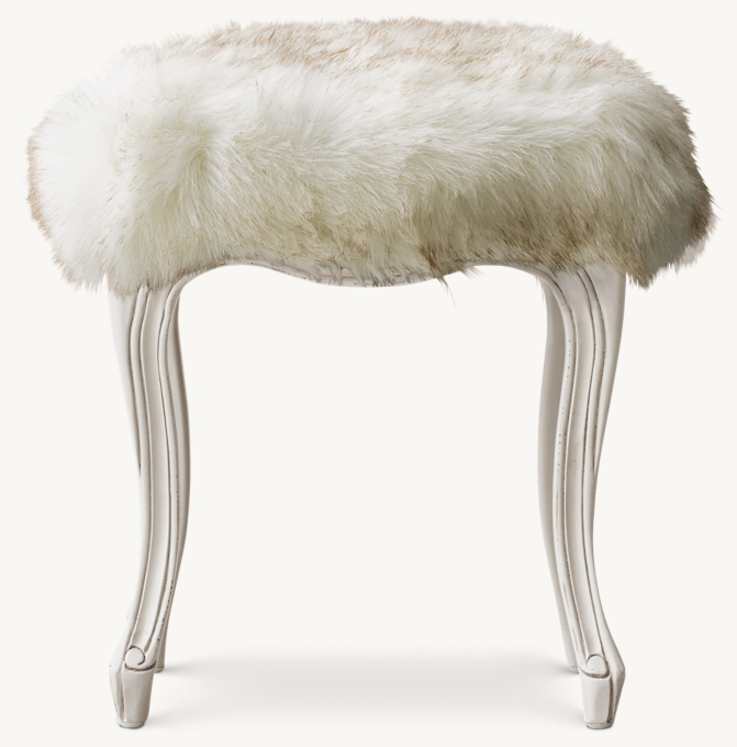 Fake fur stool sale