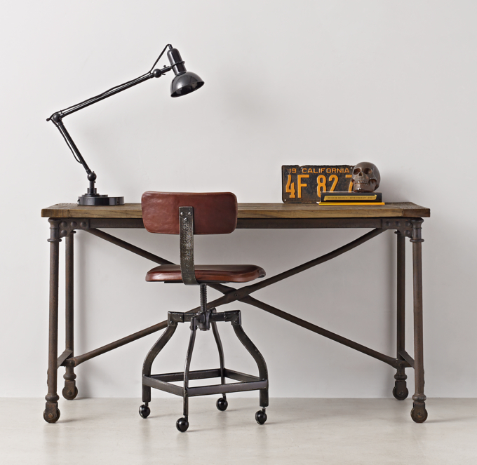 Restoration hardware industrial desk discount
