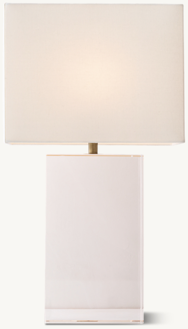 Front view of Mallory Crystal Table Lamp With Shade 