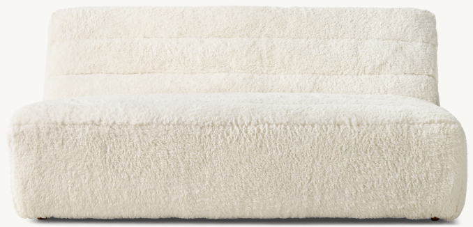 Front view of Chelsea Sherpa Double Lounger 