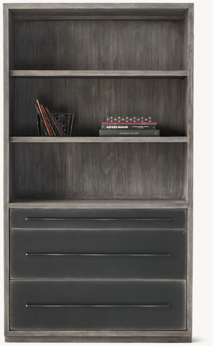 Front view of Colbin Wide Bookcase 