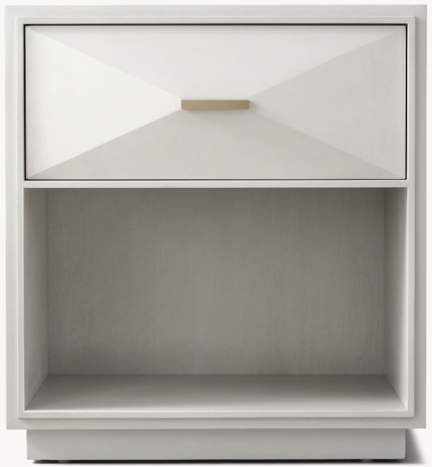 Front view of Miranda Open Nightstand 
