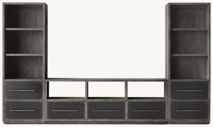 Colbin Wide Media Wall Set