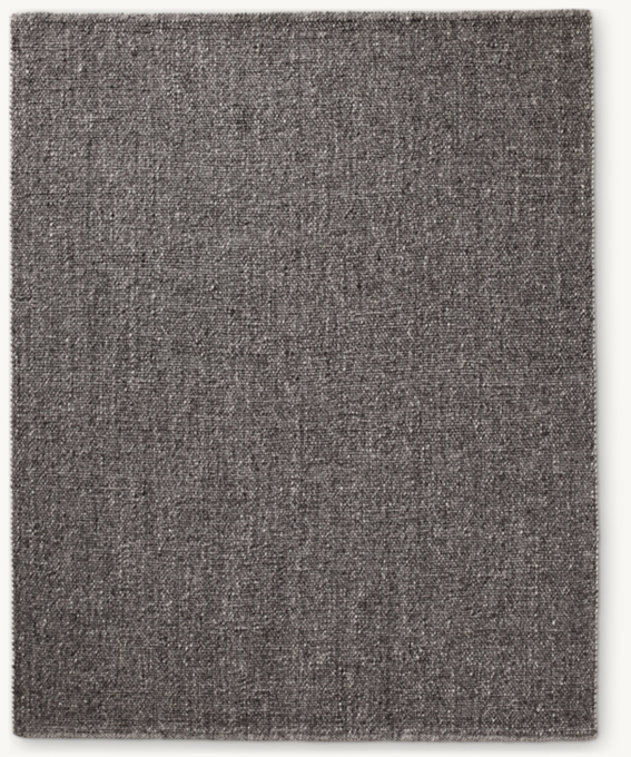 Overhead view of Harris Chunky Basket Weave Rug 