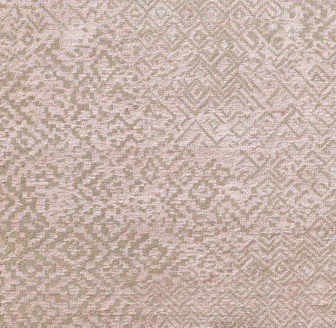 Etched Diamond Hand-Knotted Rug Swatch | RH