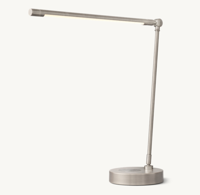 Three Quarter view of Declan Task Lamp With Wireless Charging  