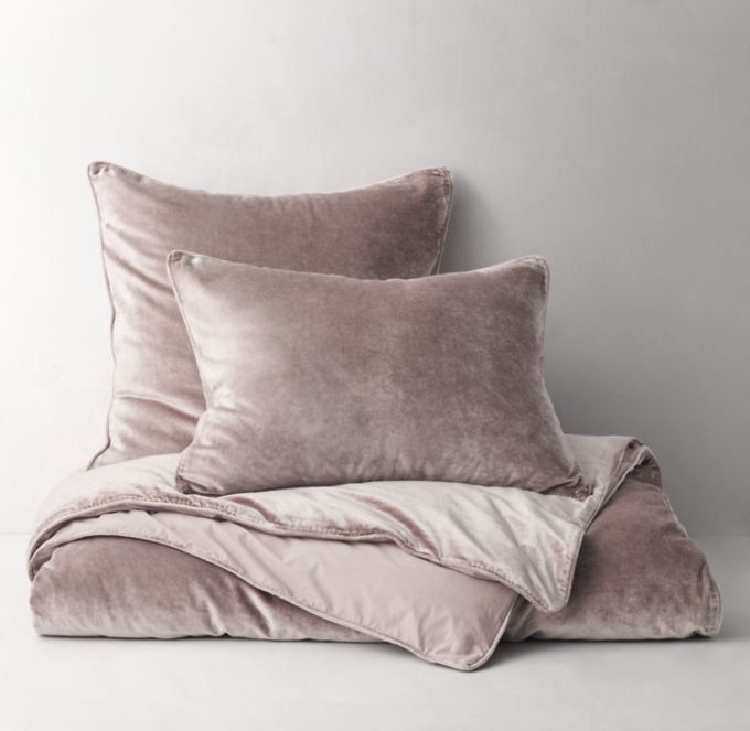 Luster Velvet Duvet Cover RH