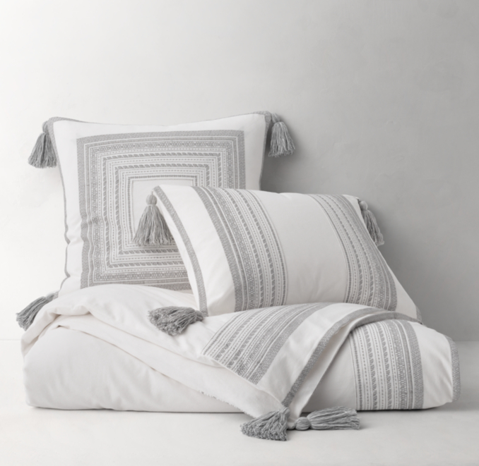 Front Stacked view of Milly Embroidered Sham 