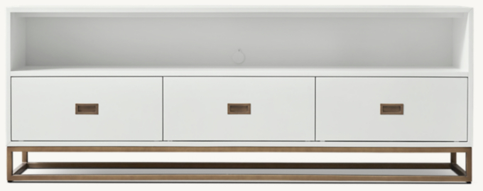 Front view of Avalon Wide Media Console 