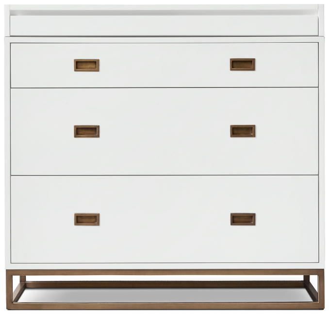 Front view of Avalon Dresser & Jewelry Topper Set 