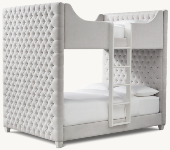 Devyn Velvet Upholstered Bunk Bed