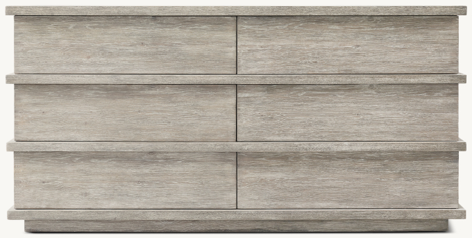 Front view of Nicolo Wide Dresser 