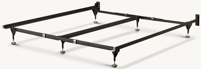 Three Quarter view of Universal Metal Bed Frame 