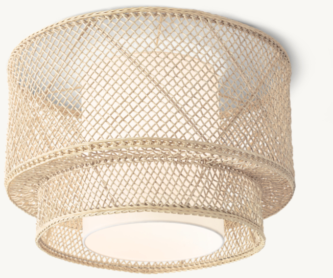 Front view of Avril Tiered Flushmount 