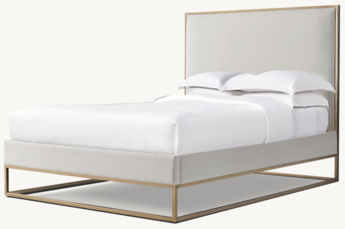 Three Quarter view of Paola Upholstered Bed 