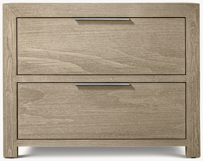 Laguna 2-Drawer Wide Nightstand