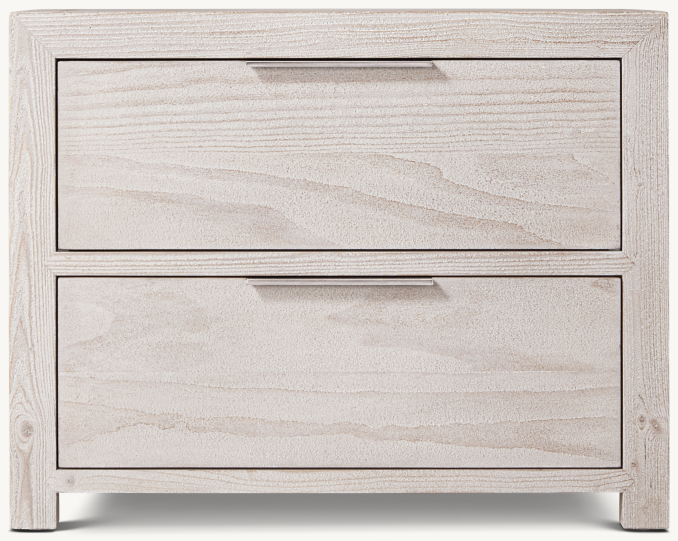 Laguna 2-Drawer Wide Nightstand