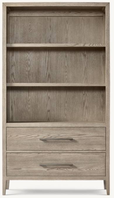 Front view of Jeune French Contemporary Bookcase 