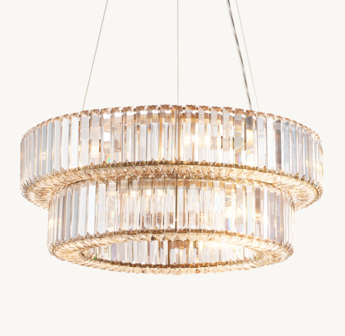 Front view of Elliana Tiered Pendant 
