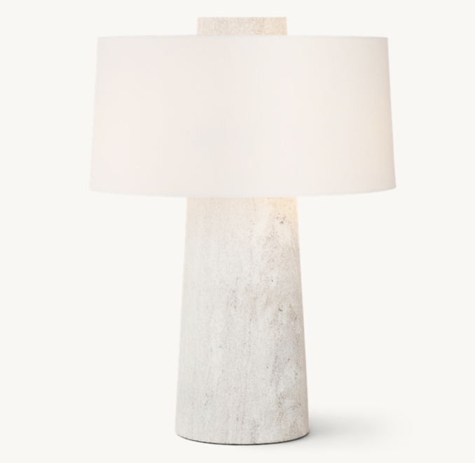 Front view of Merritt Marble Table Lamp 