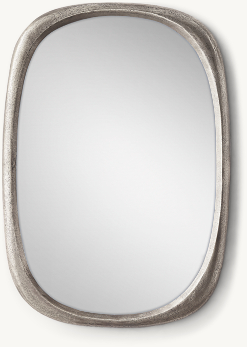 Organic Cast Metal Dresser Mirror - Pewter