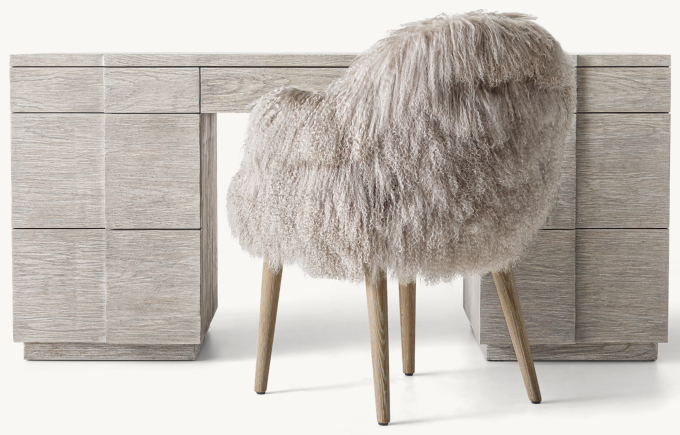 Front view of Cortina Storage Desk  