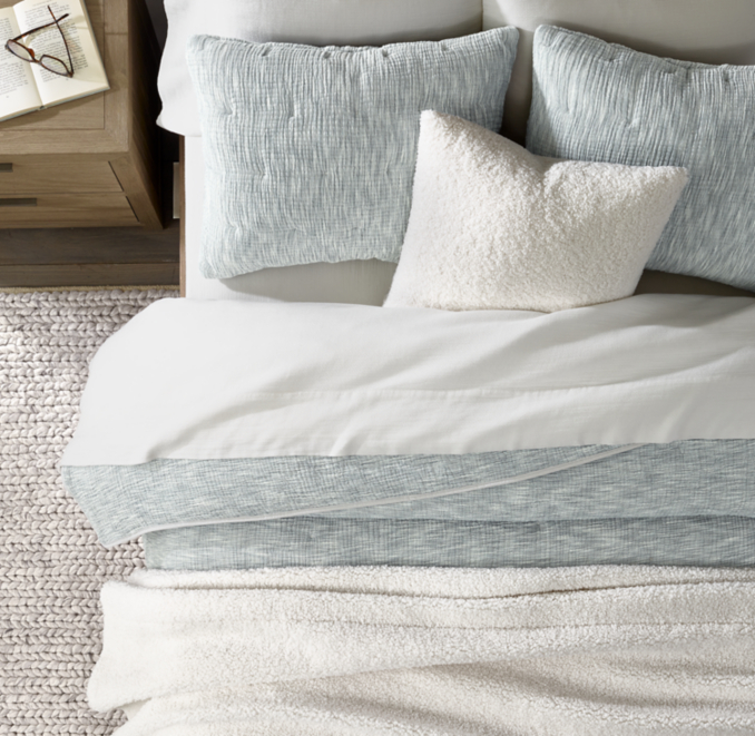 Mélange Cotton Gauze & Washed Cotton Gauze Bedding Collection RH TEEN