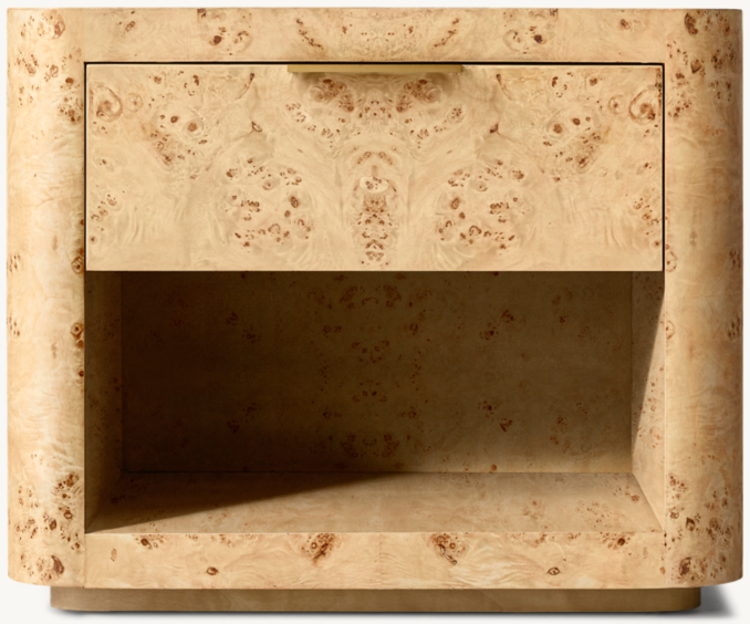 Shown in Matte Blonde Mappa Burl.