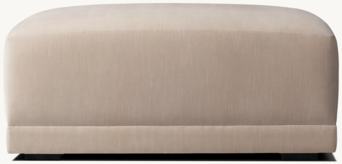 Vue de Face - Iversen - Ottomane Pour Canapé Sectionnel Modulable - Beige Foncé