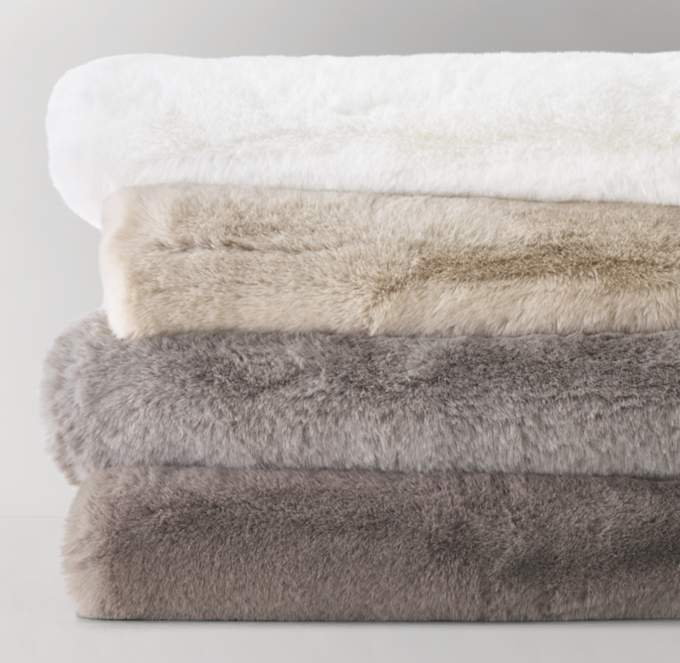 RH Restorarion Hardware deals Mohair Angora Wool Lap Blanket