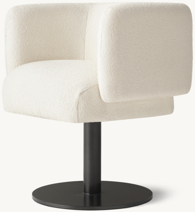 Henning Desk Chair - Bronze Pedestal Base
