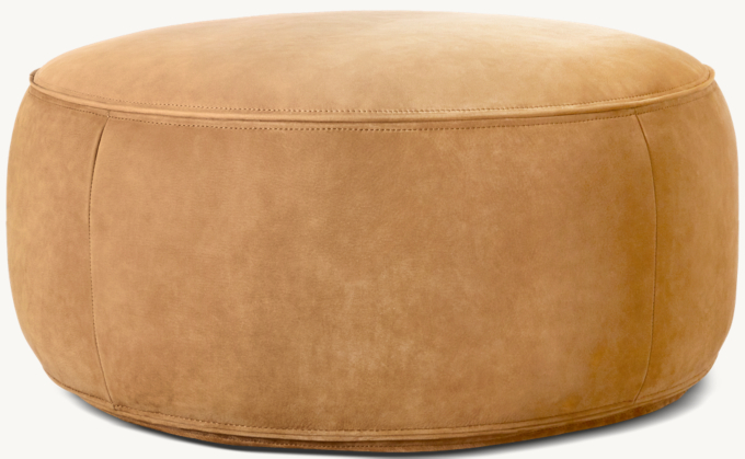 Premium Leather Pouf