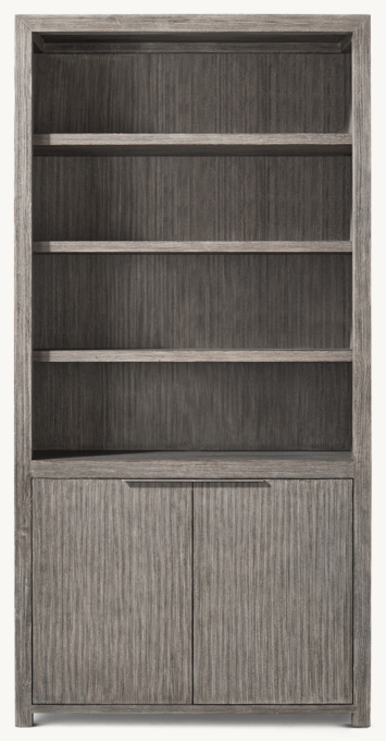 Front view of Laguna Tall Bookcase Cabinet 