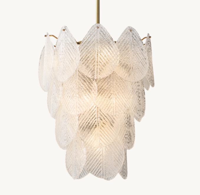 Front view of Fiore Small Chandelier 