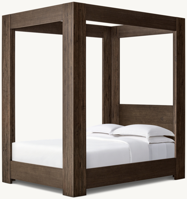 Three Quarter view of Callum Canopy Bed  