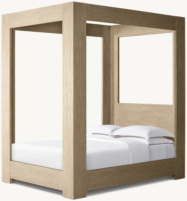 Three Quarter view of Callum Canopy Bed 