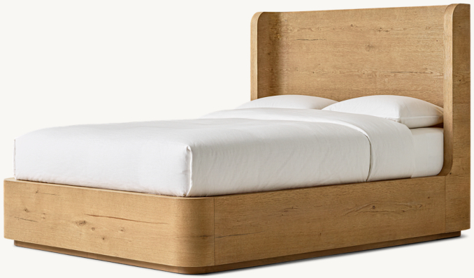 Three Quarter view of Oslo Shelter Platform Bed 