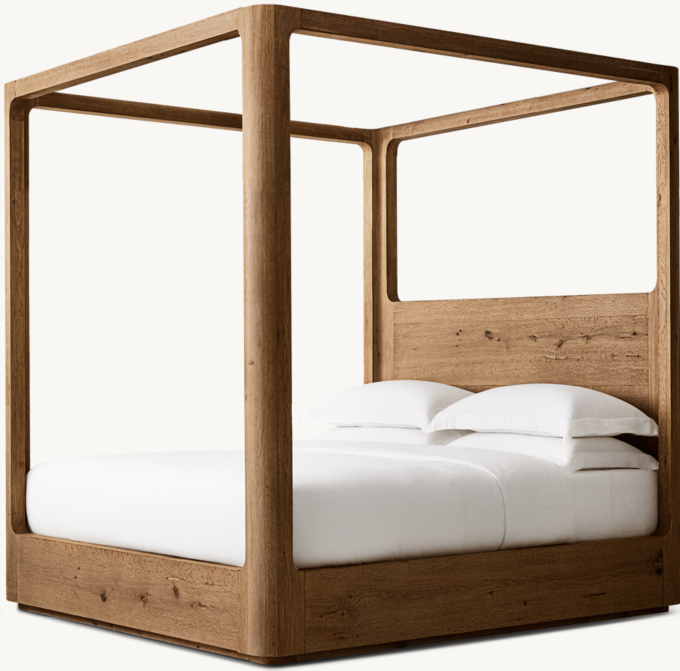 Oslo Wood Canopy Bed 